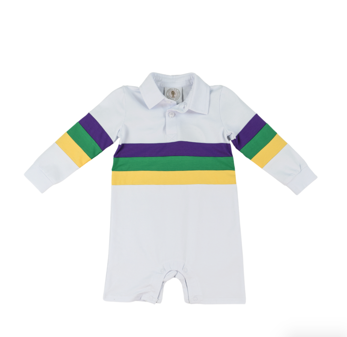 Mardi Gras Rugby Boys Romper