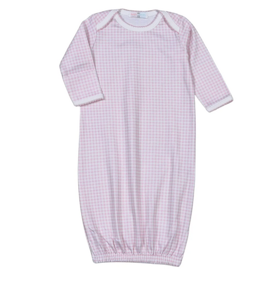 Pink Gingham GIrl Gown