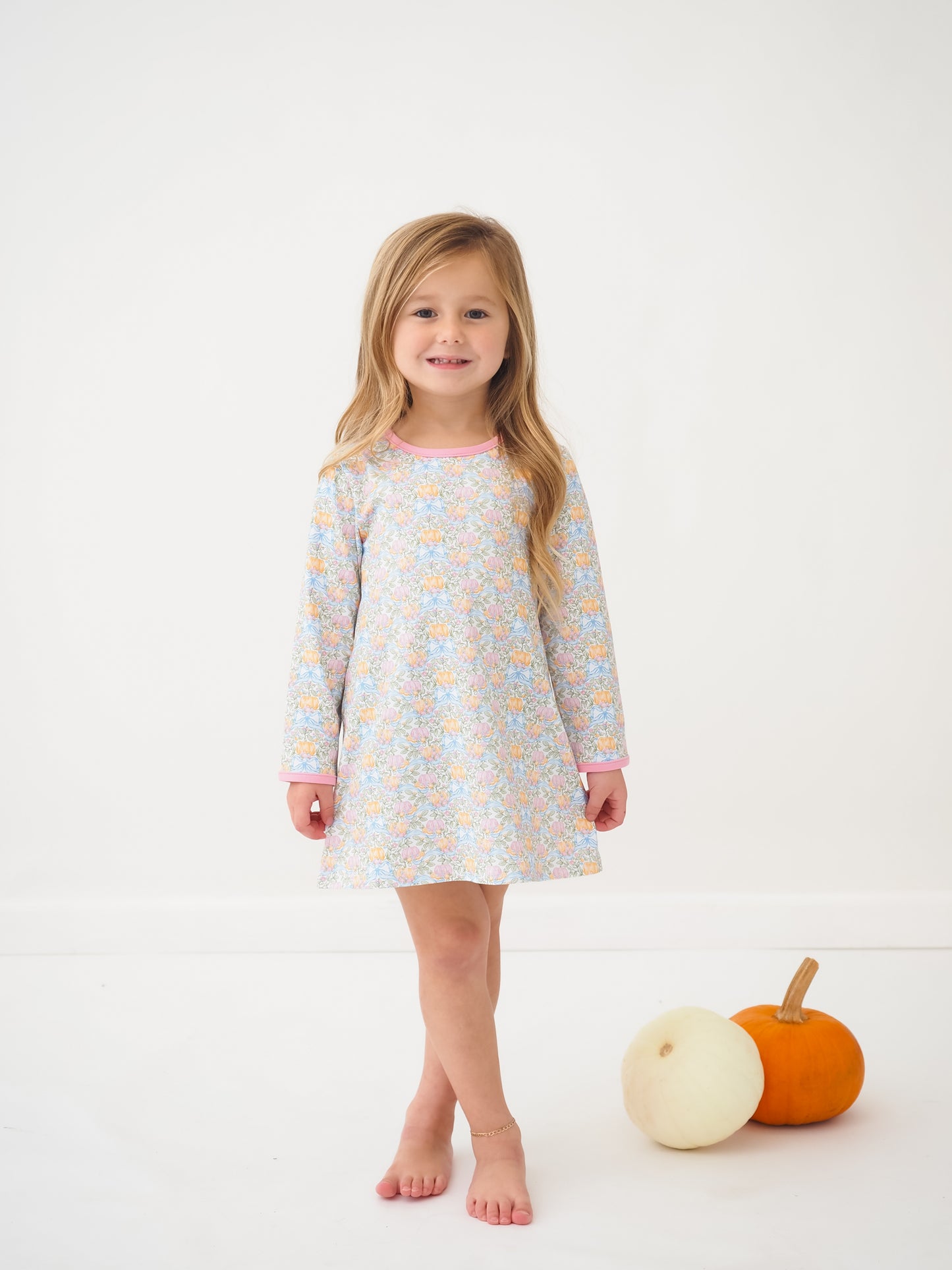 Pumpkin Patch Prep Susie Swing - Longsleeve Dress