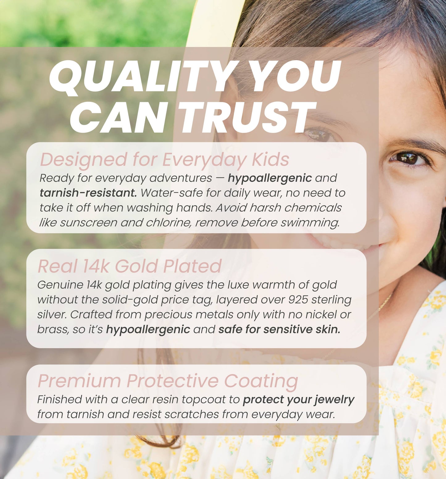 14K Gold-Plated First Communion Bracelet with Miraculous