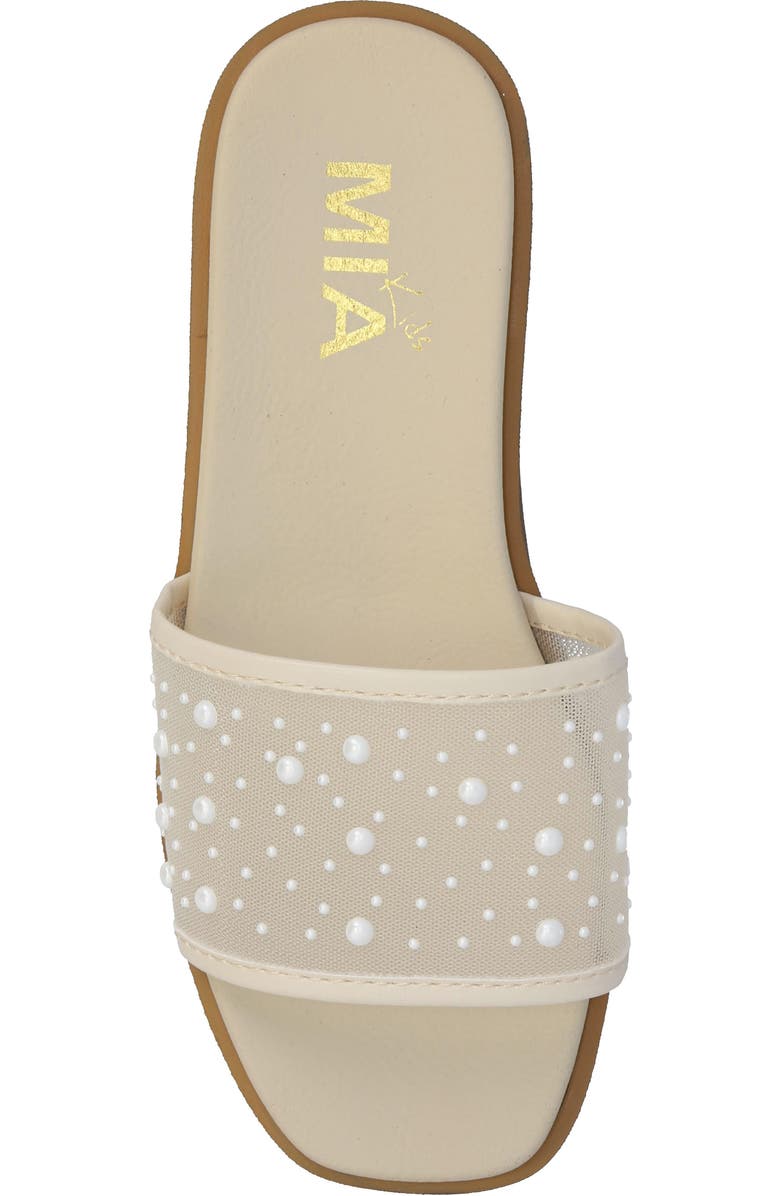 Bone/Pearl Jhanna Slide Sandal | MIA Kids