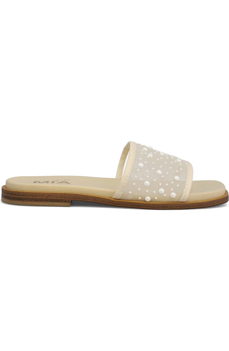 Bone/Pearl Jhanna Slide Sandal | MIA Kids