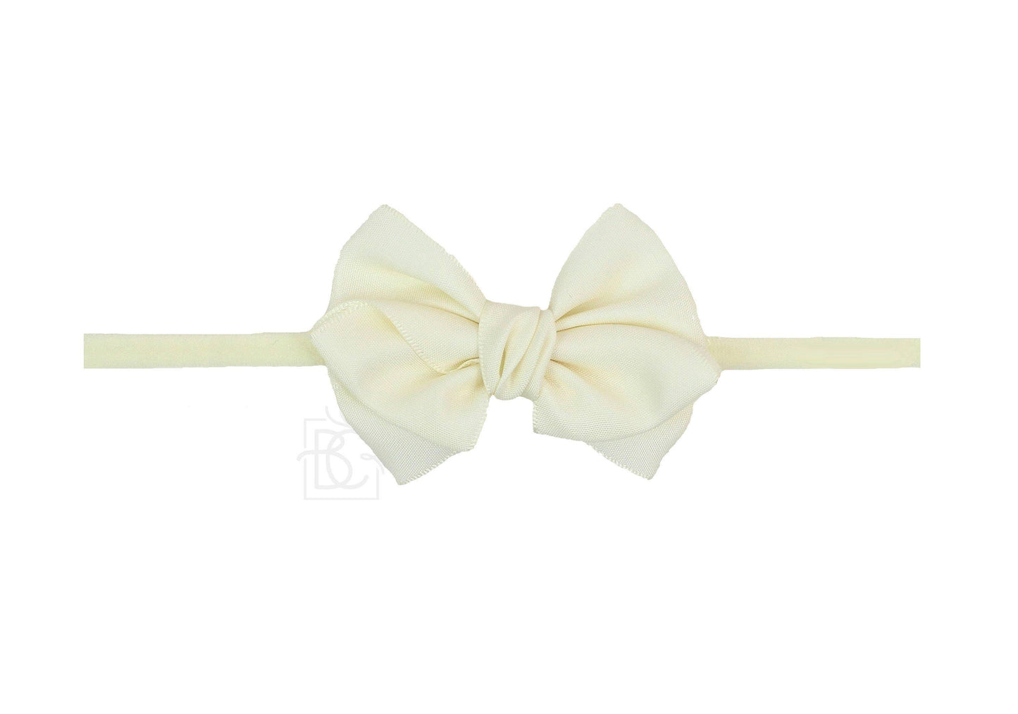 1/4" PANTYHOSE HEADBAND W/ MINI EURO BOW