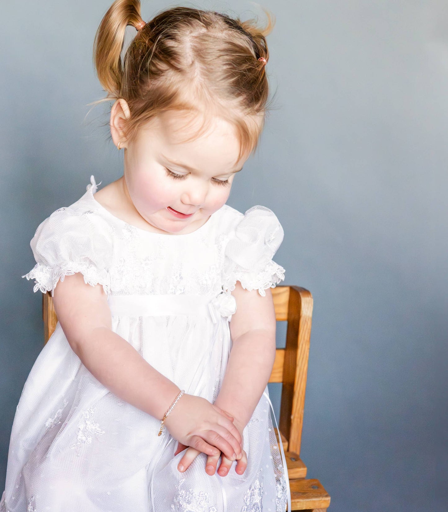 Kids 14K Gold-Plated Pearl Baby Bracelet Children's Jewelry