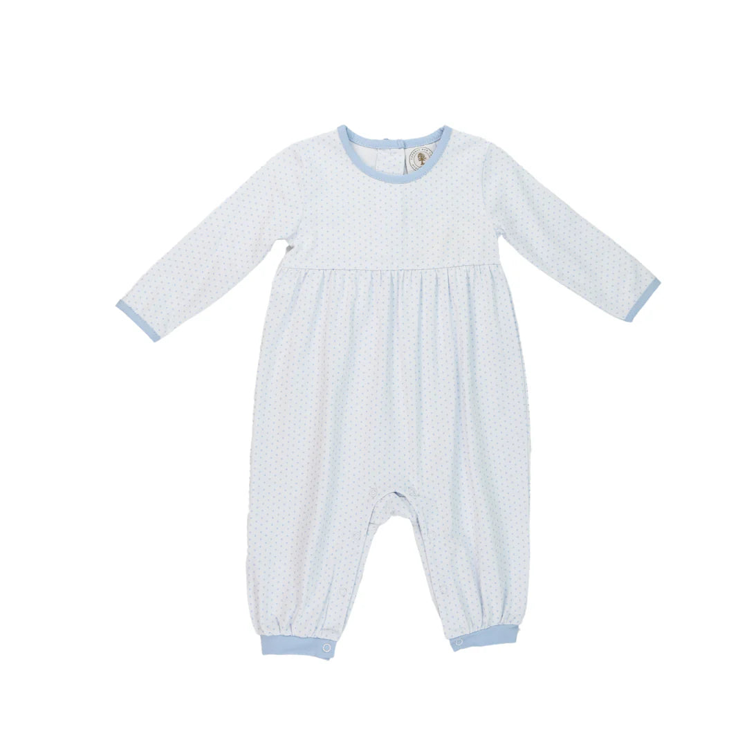 Parker Playsuit - Blue Dots