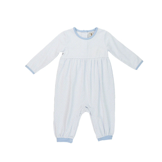 Parker Playsuit - Blue Dots