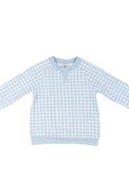 Blue Gingham Preston Pullover