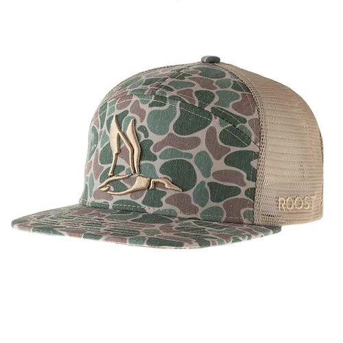 Roost Camo 3D Puff Logo Icon Hat