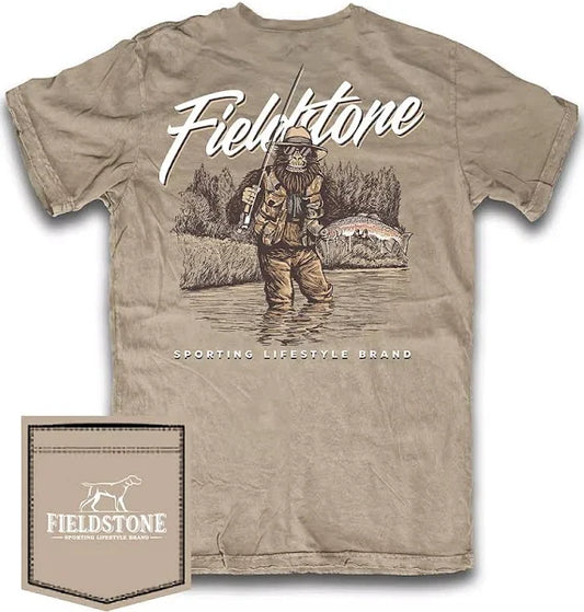 Fieldstone GONE FISHING TEE- SAND