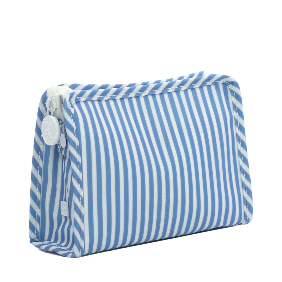 Roadie Small Zip Pouch- Pimlico Stripe Chambray