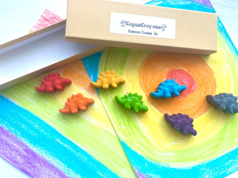Dinosaur Crayons Gift Box - Gifts For Kids - Children's Toys  - Christmas Gifts - Easter Gifts