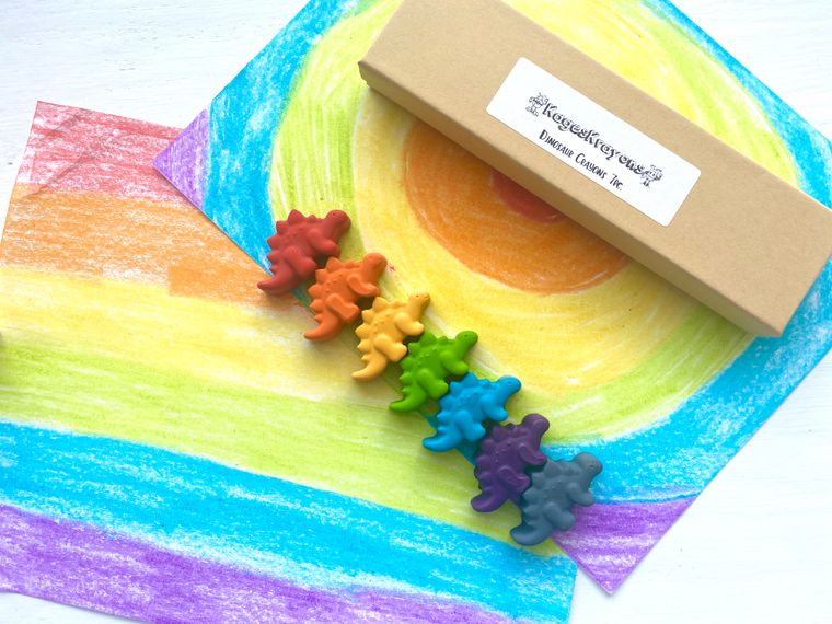 Dinosaur Crayons Gift Box - Gifts For Kids - Children's Toys  - Christmas Gifts - Easter Gifts