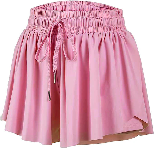 Butterfly Flowy Short-Pink