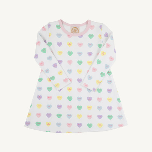We Heart You - Long Sleeve Polly Play Dress