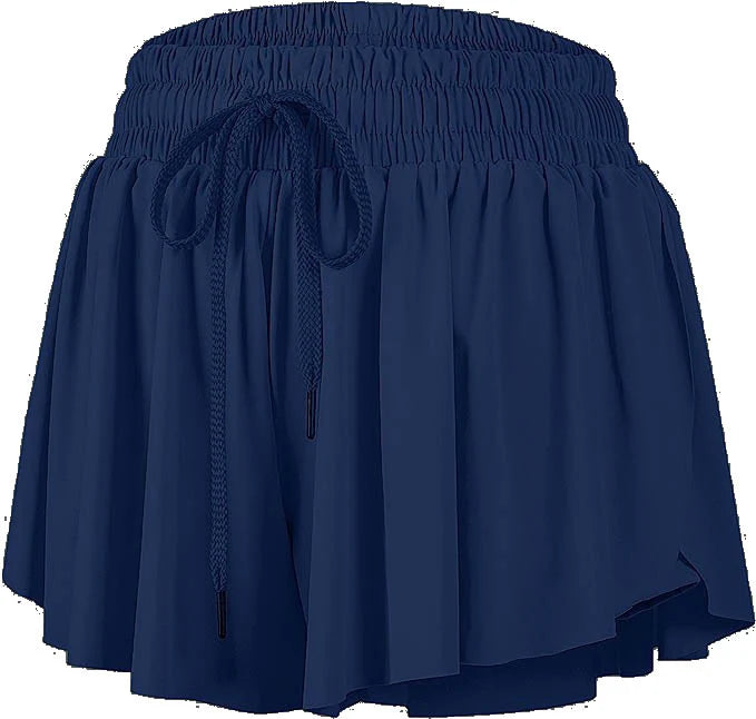 Butterfly Flowy Short-Navy