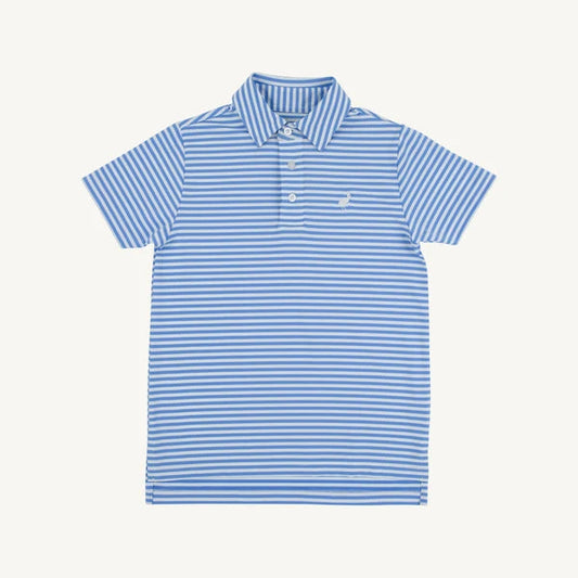 Prepletic Prim and Proper Polo - Sunrise Blvd Blue Stripe