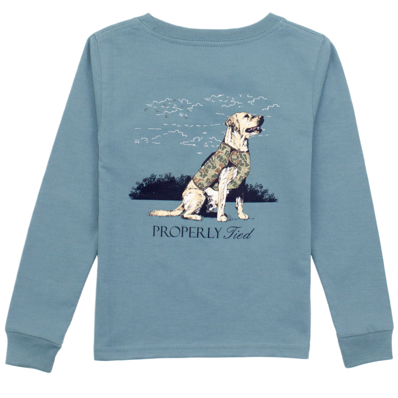 Boys Good Boy LS Steel Blue