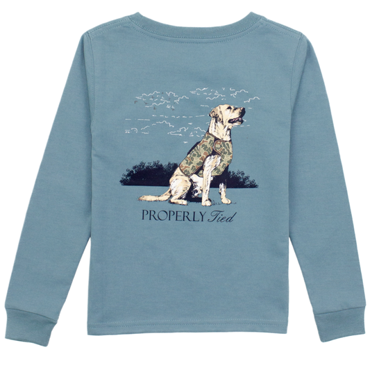 Boys Good Boy LS Steel Blue