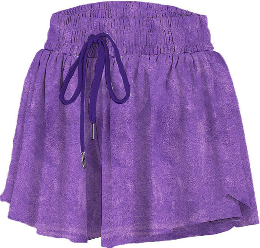 Shimmer Butterfly Short Purple