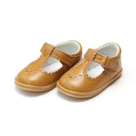 Dottie Scalloped Perforated MJ - Spicy Mustard