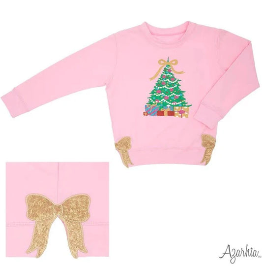 Christmas Tree in Glitter - Pink Holly