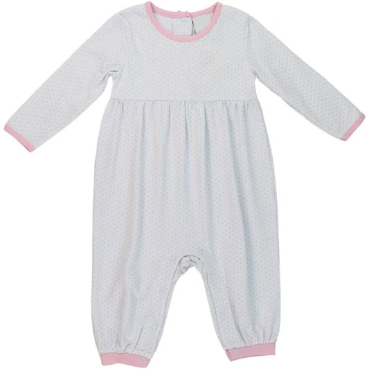 Girls Parker Playsuit - Pink Dot