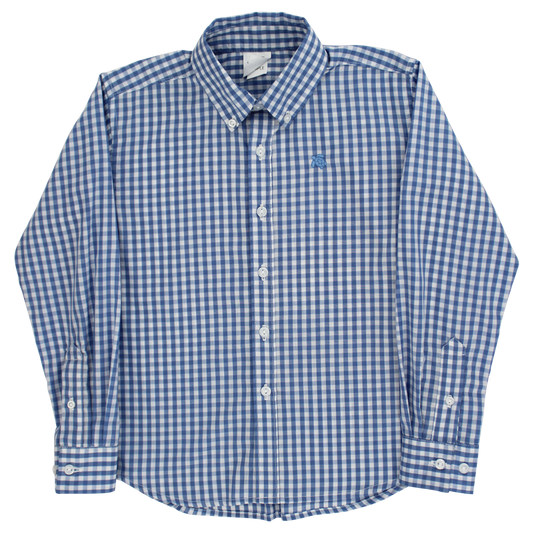 Button Down Shirt Lt Blue Check