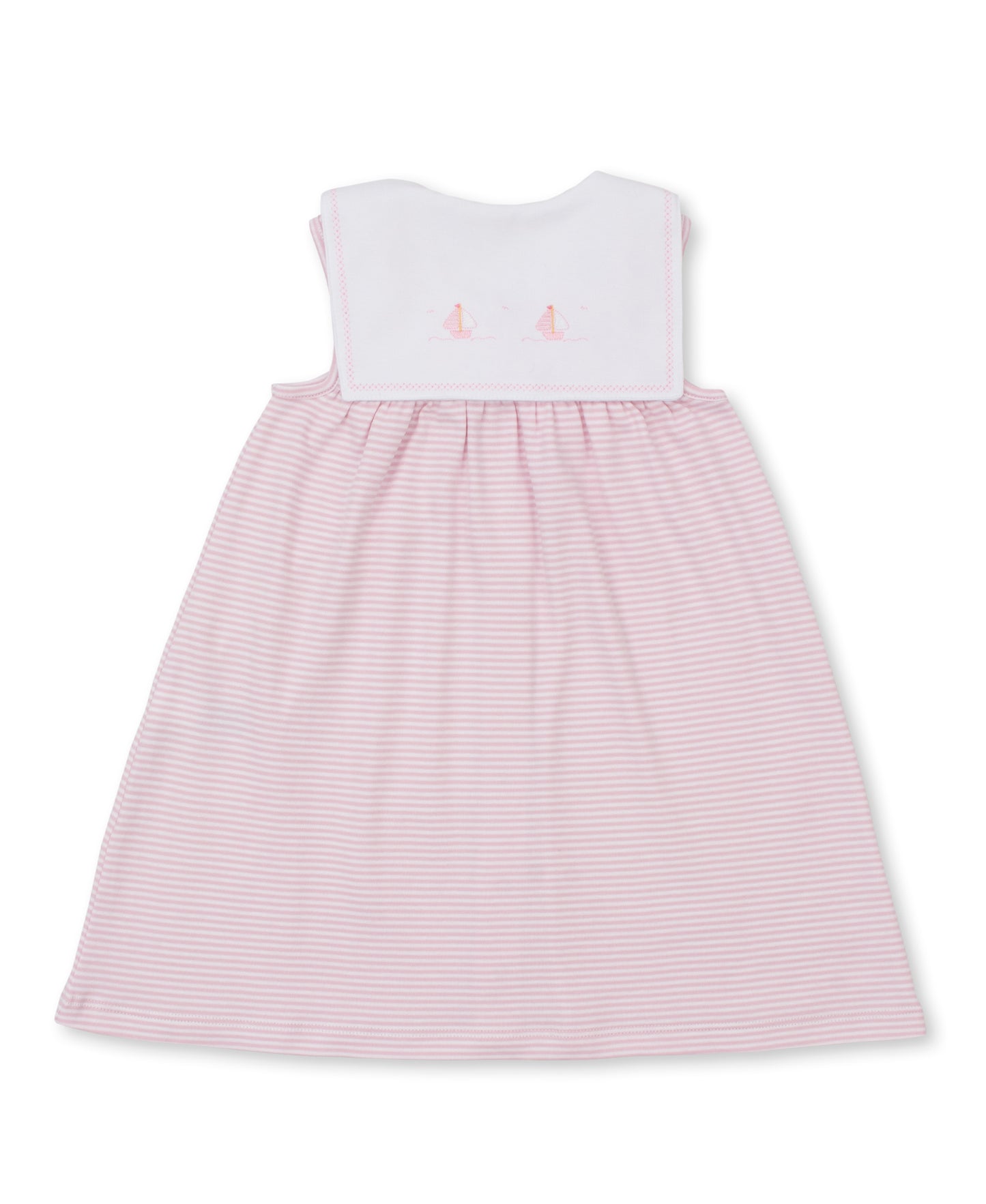 Sailboat Embroidered Girls Dress