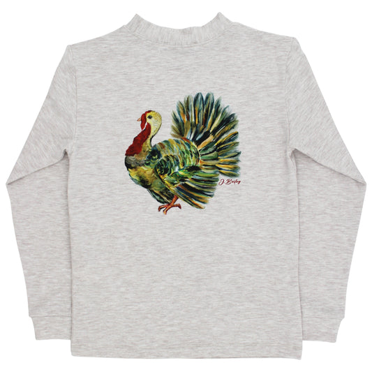 L/S LOGO TEE-TURKEY/OATMEAL