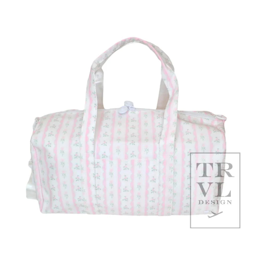 WEEKENDER Duffel Bag-Ribbon Floral Pink